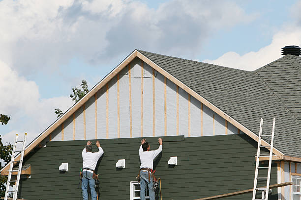 Professional Emergency Siding Repair technician working in Stoneboro, PA